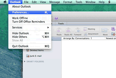 outlook for mac change view